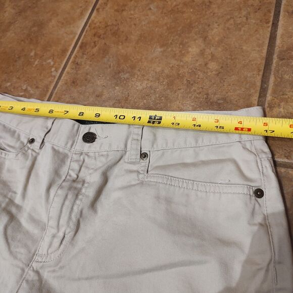 Lauren Ralph Lauren Women's Cropped Jeans High Rise Flat Front Ivory Size 12 - Picture 4 of 9